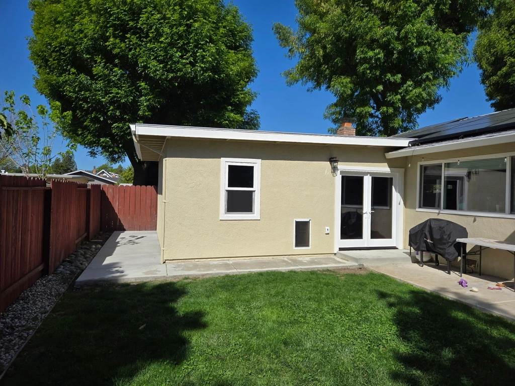 Newly built accessory dwelling unit exterior