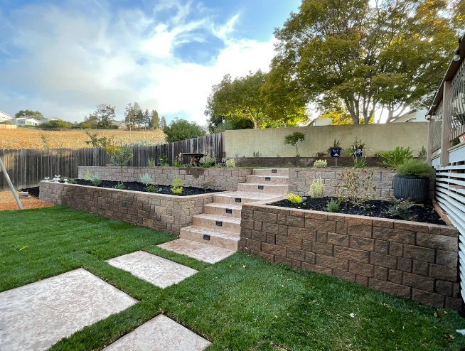 Modern exterior backyard project
