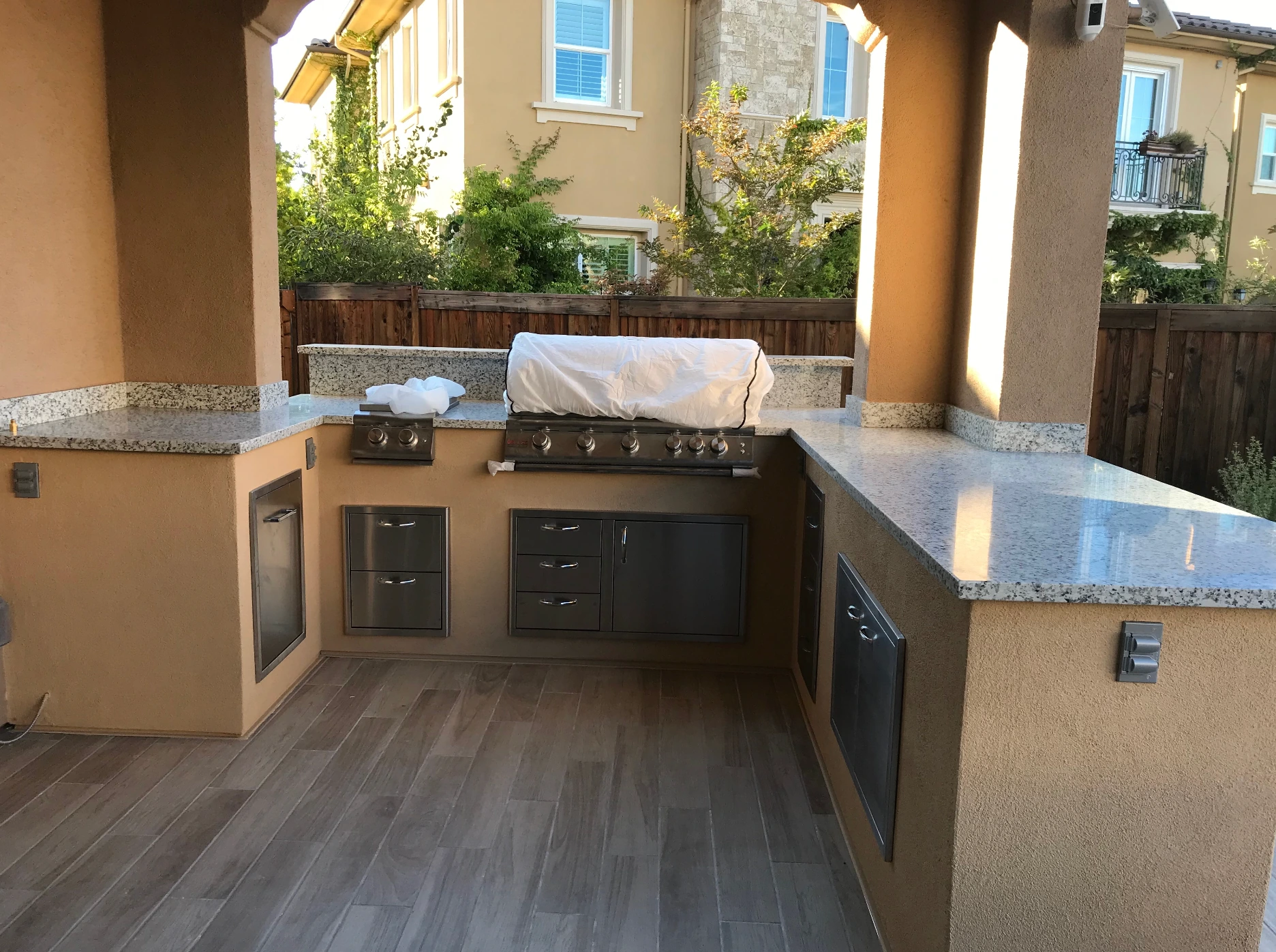 Custom outdoor BBQ area