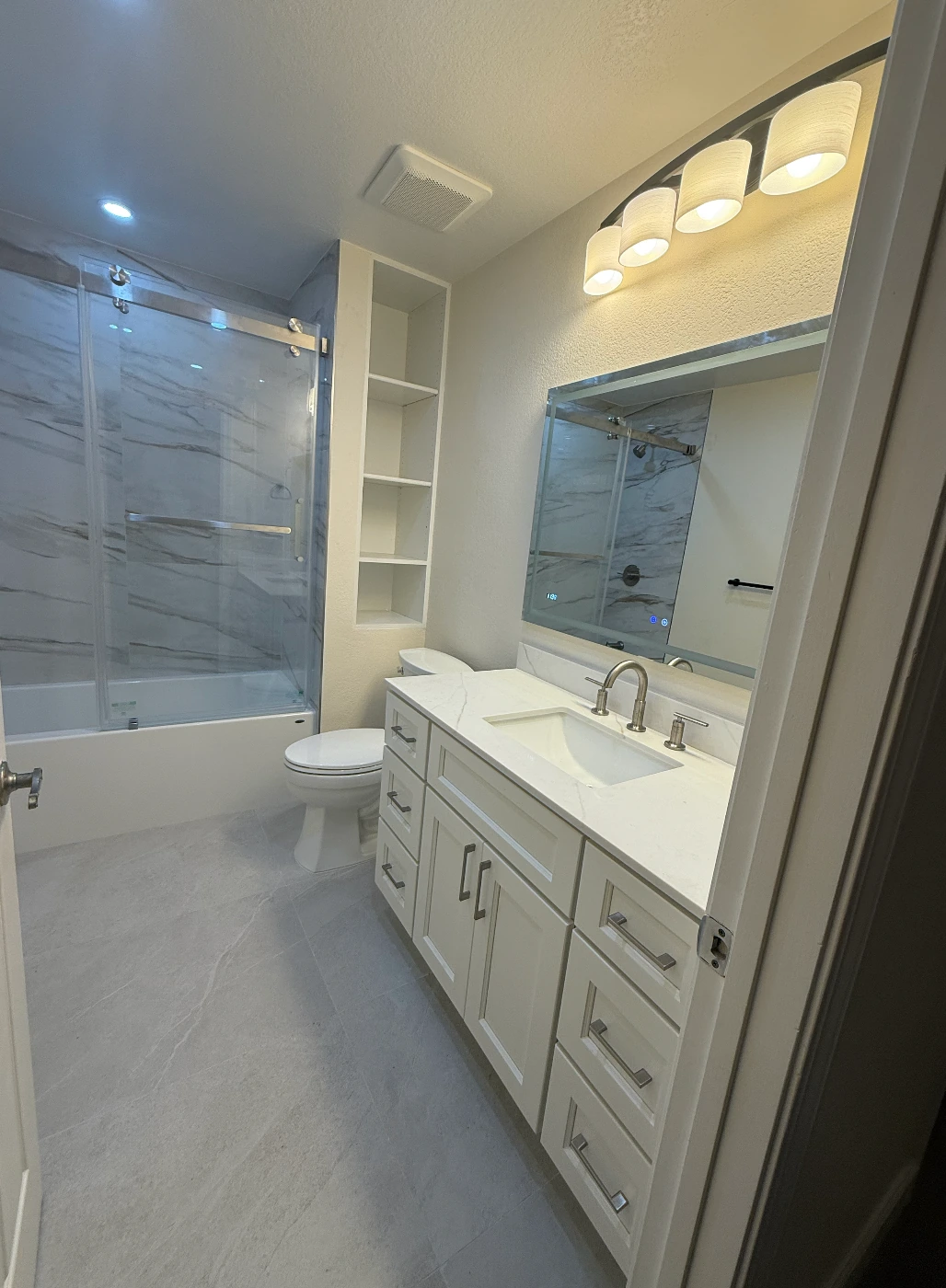 Modern interior bathroom design