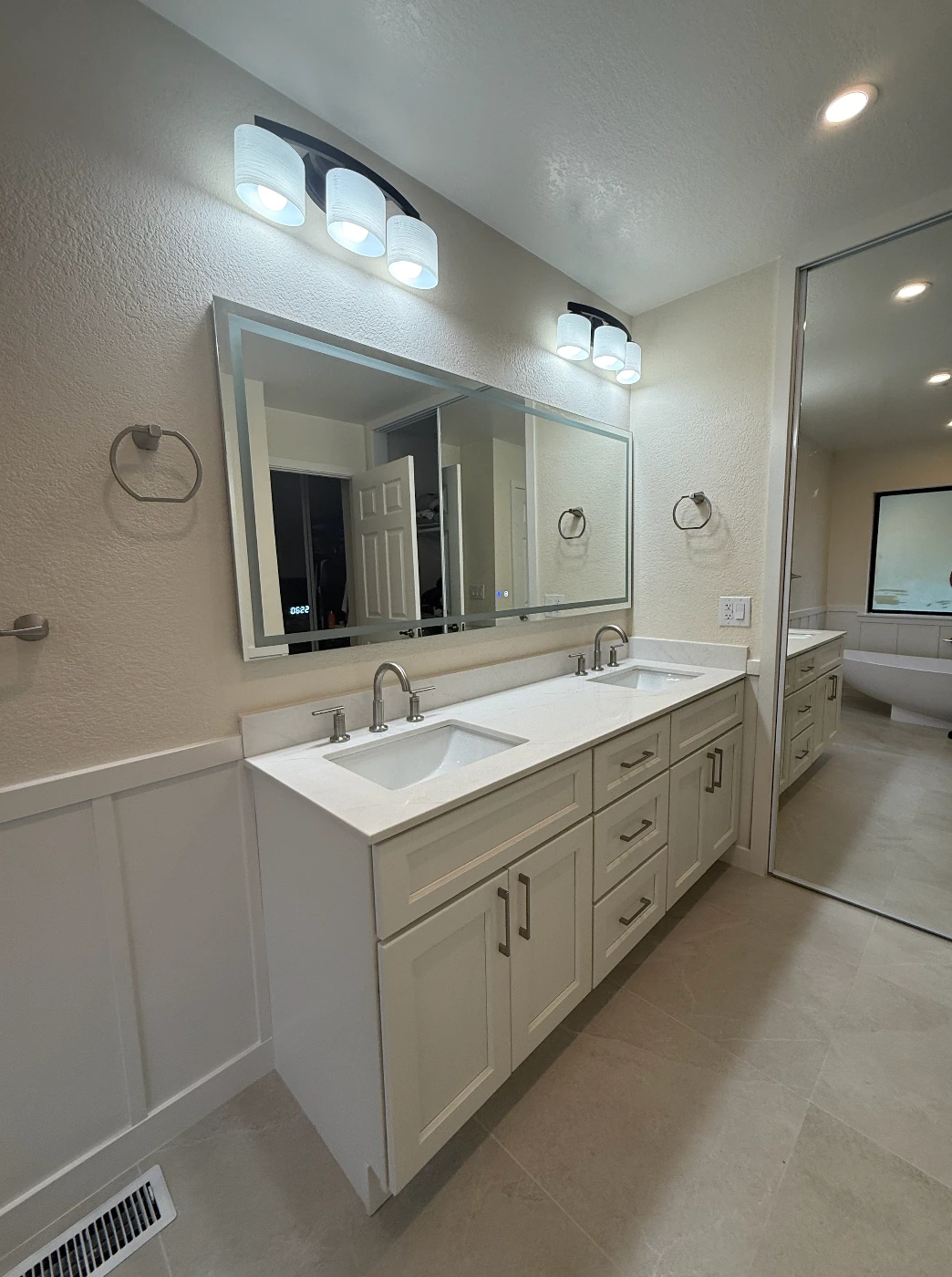 Interior bathroom transformation