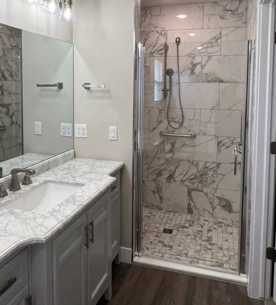 Interior bathroom makeover
